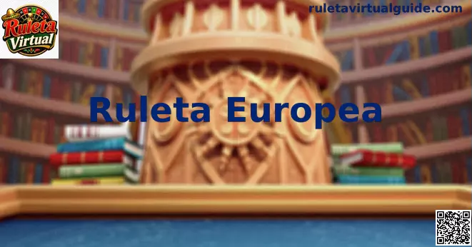 Mesa detallada de Ruleta Europea con su cilindro de un solo cero y tapete de apuestas