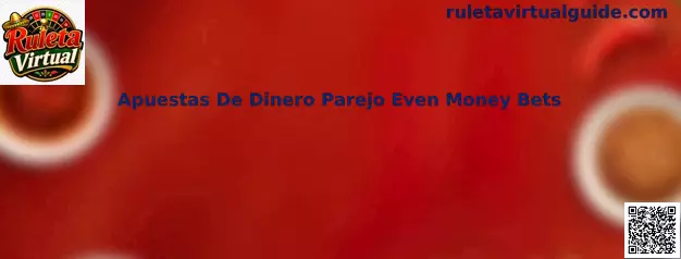 Apuestas De Dinero Parejo Even Money Bets en Ruleta Virtual