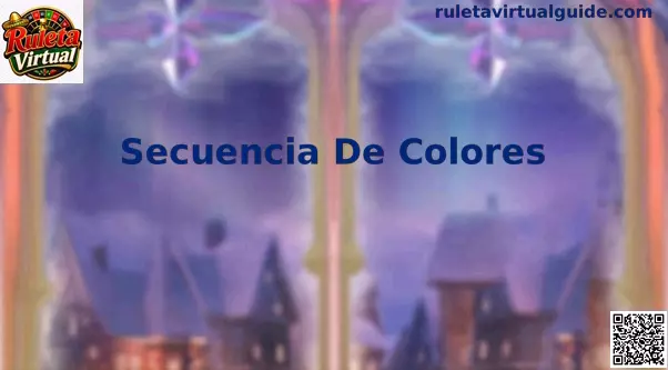 Secuencia De Colores en una ruleta virtual con tonos visibles y ordenados