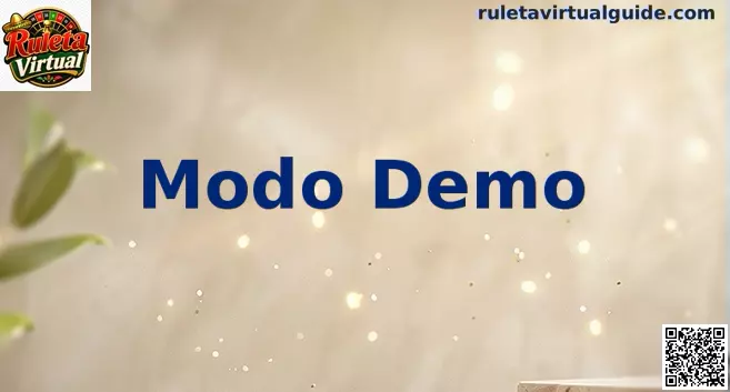 Interfaz de Ruleta Virtual en Modo Demo con fichas digitales